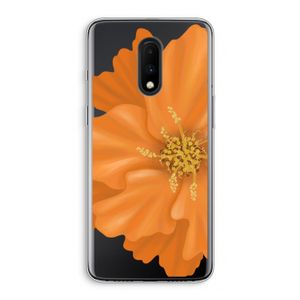 Orange Ellila flower: OnePlus 7 Transparant Hoesje