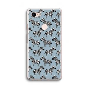 Zebra: Google Pixel 3 Transparant Hoesje