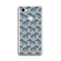 Zebra: Google Pixel 3 Transparant Hoesje