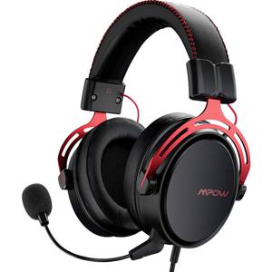 Mipow MiPow Over Ear headset Gamen Kabel Stereo Zwart, Rood Ruisonderdrukking (microfoon) Volumeregeling