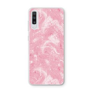 Abstract Painting Pink: Samsung Galaxy A70 Transparant Hoesje