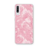 Abstract Painting Pink: Samsung Galaxy A70 Transparant Hoesje