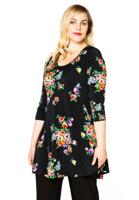 Yoek Tuniek wide bot ROSA | Zwart | Maat 50/52