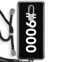 #9000: OnePlus 6 Transparant Hoesje met koord