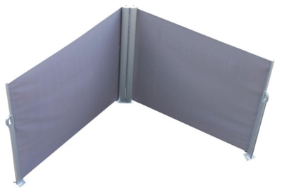 Oprolbaar windscherm dubbel 6x1,6 m - Nampook