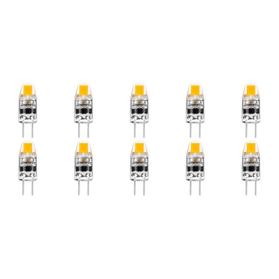 LED Lamp 10 Pack - Velvalux - G4 Fitting - Dimbaar - 2W - Helder/Koud Wit 6000K - 12V Steeklamp | Vervangt 20W
