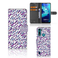 Motorola G8 Power Lite Telefoon Hoesje Feathers Color