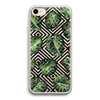 Geometrische jungle: iPhone 7 Transparant Hoesje