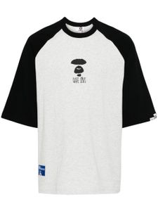 AAPE BY *A BATHING APE® t-shirt en coton à slogan imprimé - Noir