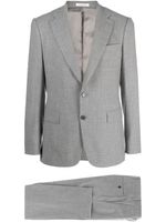 FURSAC mélange-effect single-breasted suit - Gris - thumbnail