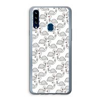 Zwanen: Samsung Galaxy A20s Transparant Hoesje