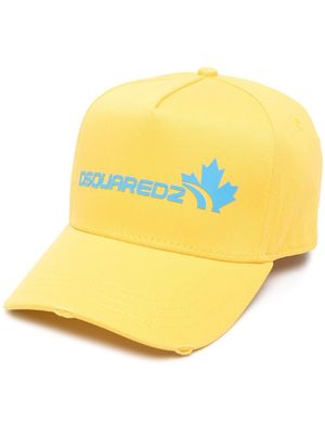 DSQUARED2 casquette à logo brodé - Jaune