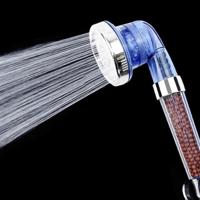 3 instellingen verstelbare PC negatieve ionen douche kop formaat: grote Interface: 2cm(Blue)