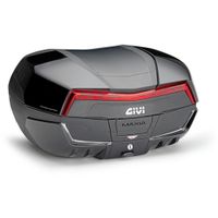 GIVI V58 Maxia 5 Monokey Topkoffer, Topkoffers en zijkoffers voor de moto, rode reflectoren, zwart glanzende afwerking