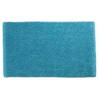 Differnz Popcorn badmat 100% katoen - geschikt voor vloerverwarming - 50 x 80 cm - petrol