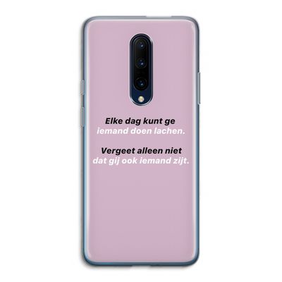 gij zijt ook iemand: OnePlus 7 Pro Transparant Hoesje