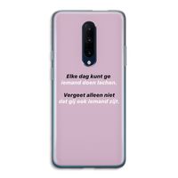 gij zijt ook iemand: OnePlus 7 Pro Transparant Hoesje