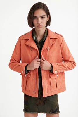 Recht jack met zakken - ORANGE - L Recht jack met zakken - ORANGE - L