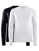 2-Pack Core - Thermoshirt lange mouw Heren - Ronde hals - Thermo ondergoed heren - Snel drogend