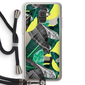 Fantasie jungle: Samsung Galaxy A8 (2018) Transparant Hoesje met koord