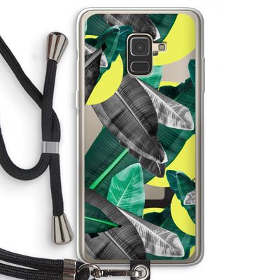 Fantasie jungle: Samsung Galaxy A8 (2018) Transparant Hoesje met koord