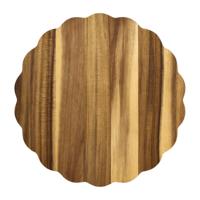 Borrelplank bloem - acaciahout - ø30x1.5 cm
