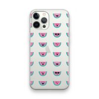 Smiley watermeloenprint: iPhone 12 Pro Max Transparant Hoesje