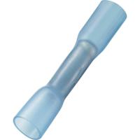 TRU COMPONENTS 739128 Stootverbinder Met krimpkous 1.50 mm² Volledig geïsoleerd Blauw 30 stuk(s)