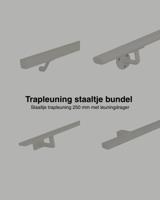 Set staaltjes trapleuningen greige Set staaltjes trapleuningen greige