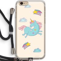 Vliegende eenhoorn: iPhone 6 PLUS / 6S PLUS Transparant Hoesje met koord