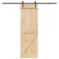 Schuifdeur met beslag 70x210 cm massief grenenhout