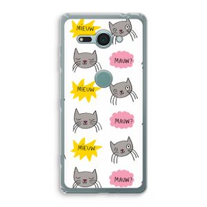 Meow: Sony Xperia XZ2 Compact Transparant Hoesje