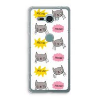 Meow: Sony Xperia XZ2 Compact Transparant Hoesje