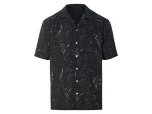 LIVERGY Heren overhemd (Zwart, XL)