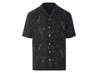 LIVERGY Heren overhemd (Zwart, XL)