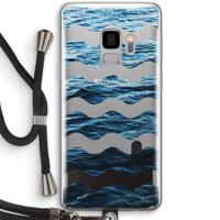 Oceaan: Samsung Galaxy S9 Transparant Hoesje met koord - thumbnail