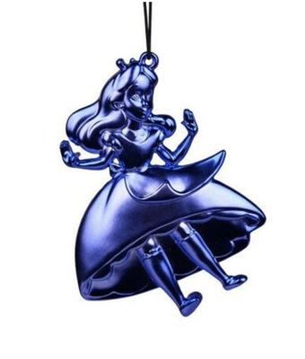 Ornament metaal alice blauw l12cm - Kurt s adler