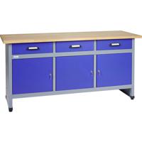 Küpper 12157 Werkbank ultramarinblauw (b x h x d) 1700 x 840 x 600 mm