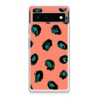 Pink Cheetah: Google Pixel 6 Transparant Hoesje