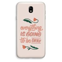 Optimistic flower girl: Samsung Galaxy J7 (2017) Transparant Hoesje