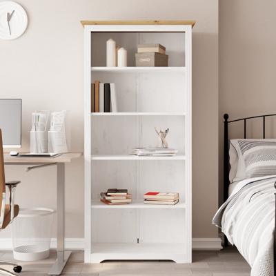 Boekenkast 5-laags BODO 82x40x173 cm massief grenenhout bruin