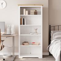 Boekenkast 5-laags BODO 82x40x173 cm massief grenenhout bruin