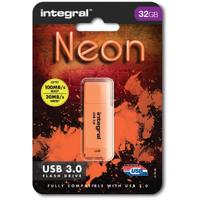 Integral Neon USB 3.0 stick, 32 GB, oranje