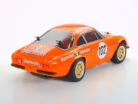 Tamiya 1:10 RC auto Elektro Racewagen Renault Alpine 110 Jägermeister Oranje Brushed Bouwpakket - thumbnail