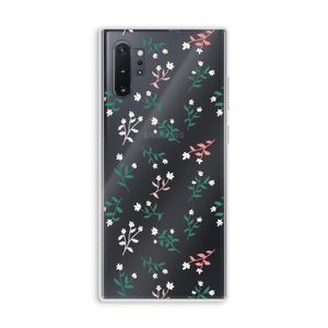 Small white flowers: Samsung Galaxy Note 10 Plus Transparant Hoesje