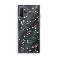 Small white flowers: Samsung Galaxy Note 10 Plus Transparant Hoesje