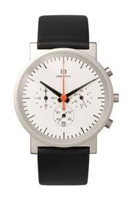 Horlogeband Danish Design IQ12Q722 Leder Zwart 20mm