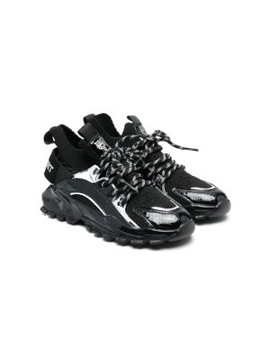 Plein Sport baskets lacées à empiècements - Noir