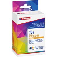 Edding Inktcartridge vervangt Epson 604XL, T10H1 Compatibel Combipack Zwart, Cyaan, Magenta, Geel EDD-724 18-724