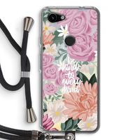 Kindness matters: Pixel 3a Transparant Hoesje met koord